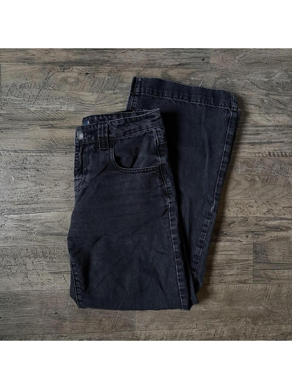 Delia’s Black Gray Jeans Slight Sparkle Detailing Low Waisted Size XS